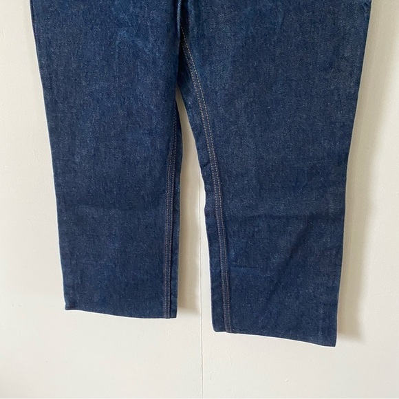 Vintage Levi’s 517 Bootcut Jeans Rigid Dark Wash Denim 90s Retro Hemmed Mens 34 - Picture 3 of 12